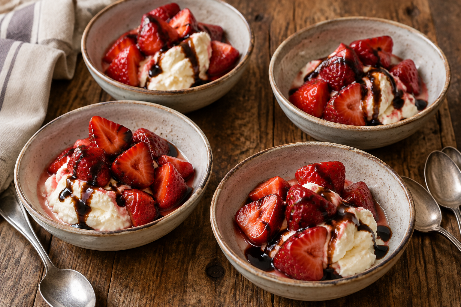 Mascarpone & Balsamic Strawberries