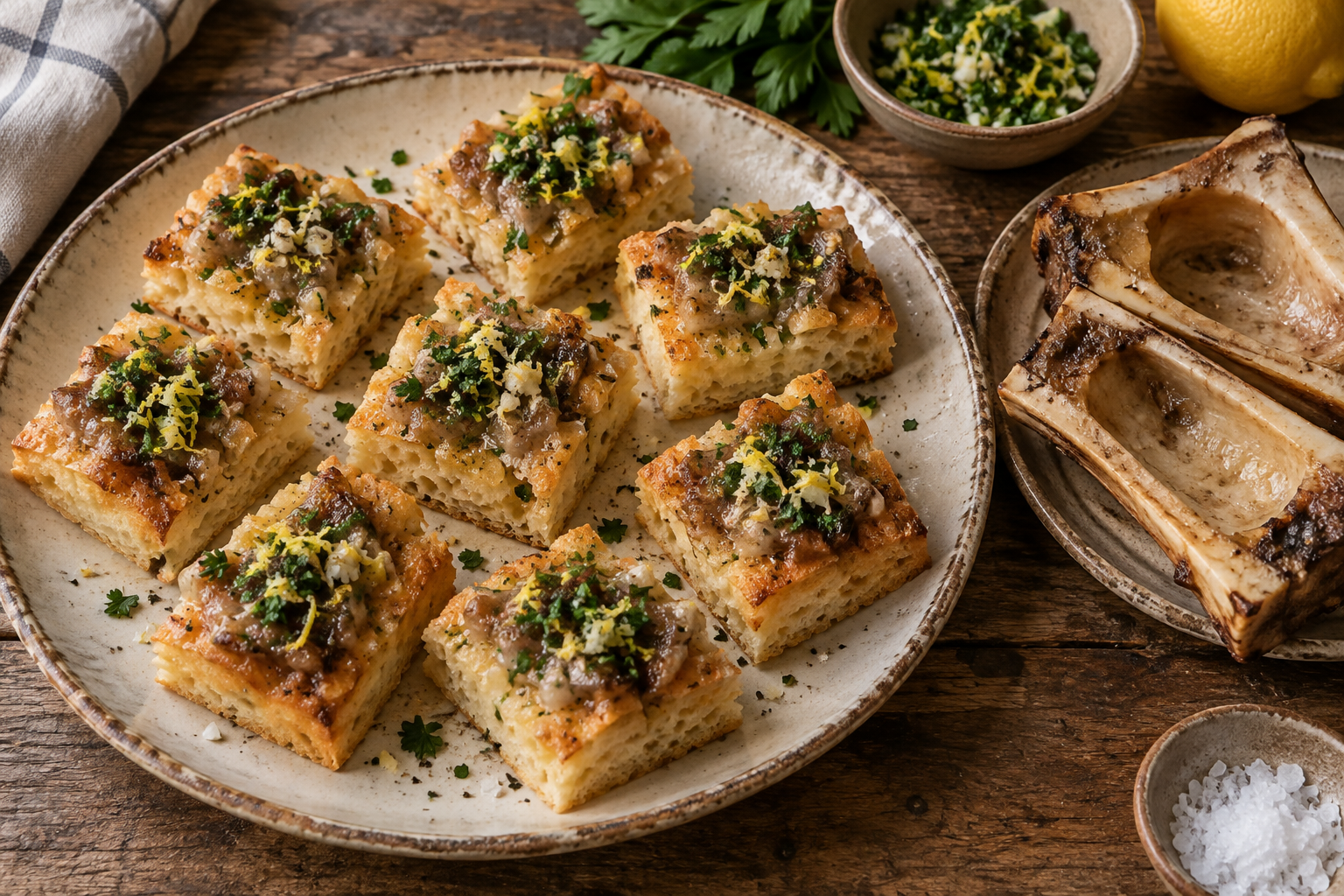 Ossobuco-style Bone Marrow on Toast