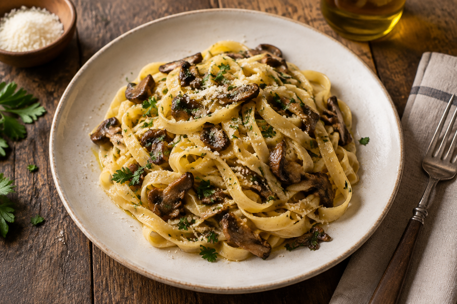 Tagliatelle with Porcini